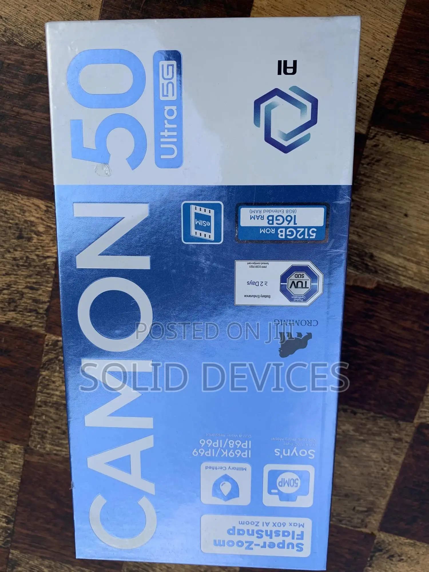 New Tecno Camon 50 Ultra 512 GB Black
