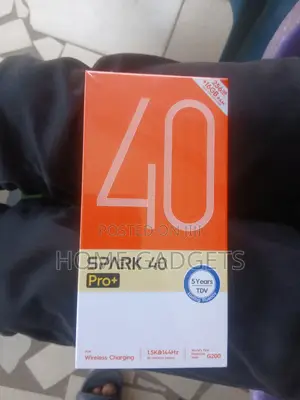 New Tecno Spark 40 Pro+ 256 GB Black