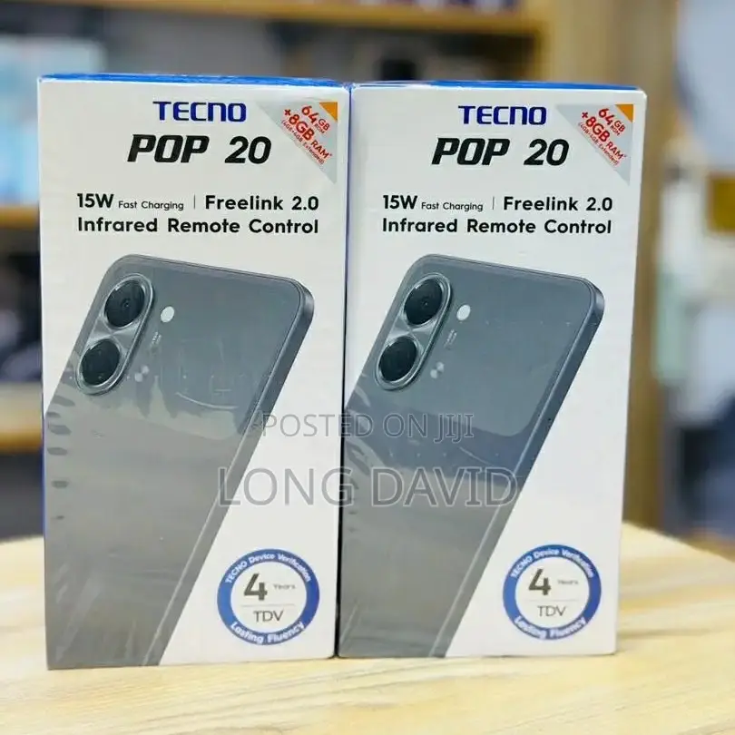 New Tecno Pop 20 128 GB Black