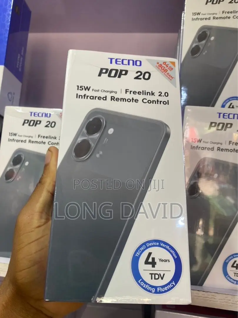 New Tecno Pop 20 128 GB Black