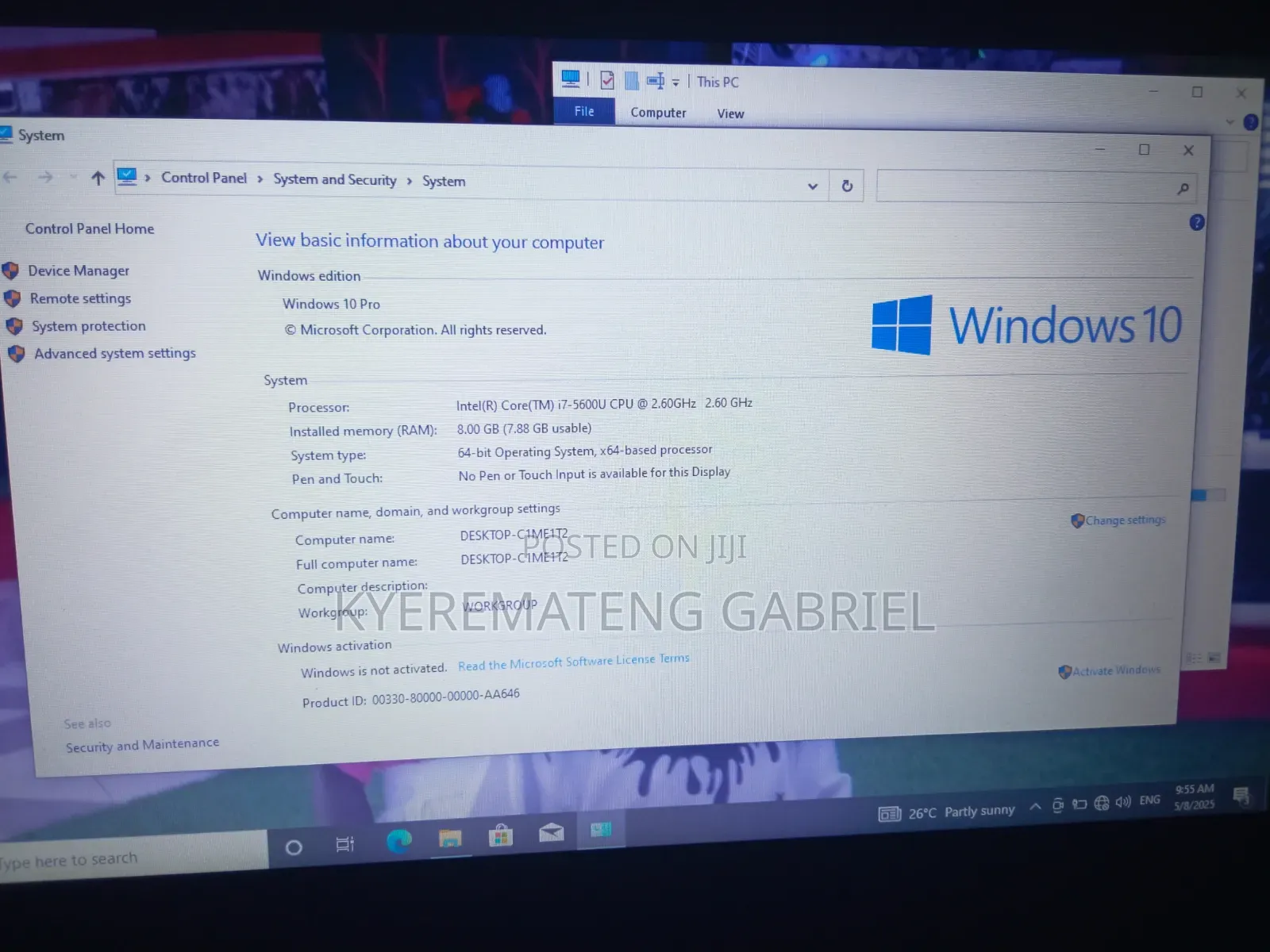 Laptop HP EliteBook x360 1040 G7 8GB Intel Core i7 HDD 256GB
