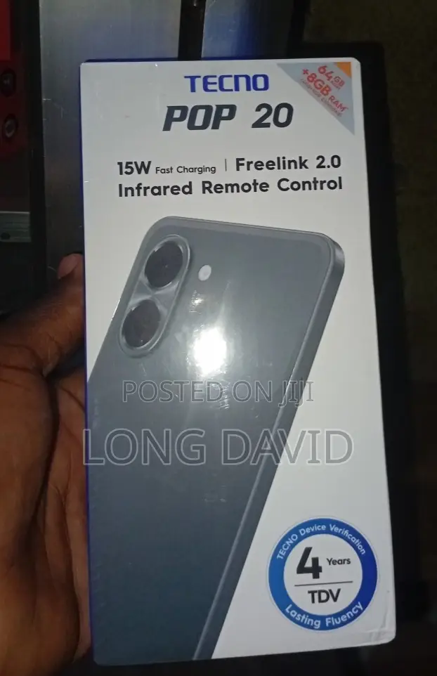 New Tecno Pop 20 128 GB Black