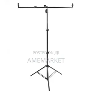Photography Reflector Holder Stand With Adjustable Crossbar Bracket