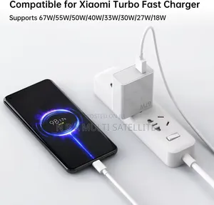 Original 67W Xiaomi Charger USB C Redmi Note 13,15,14 and More