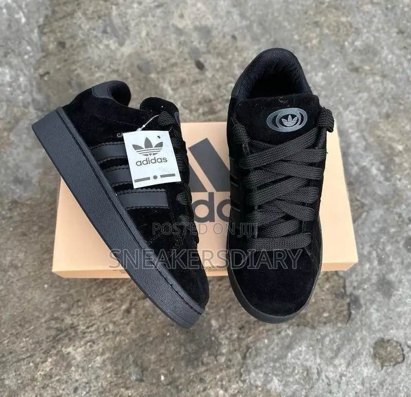 Pure Black Adidas Campus