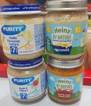 Purity Yogurt and Heniz Beef Potato and Egg Custard (6 to 36mnths)4pcs