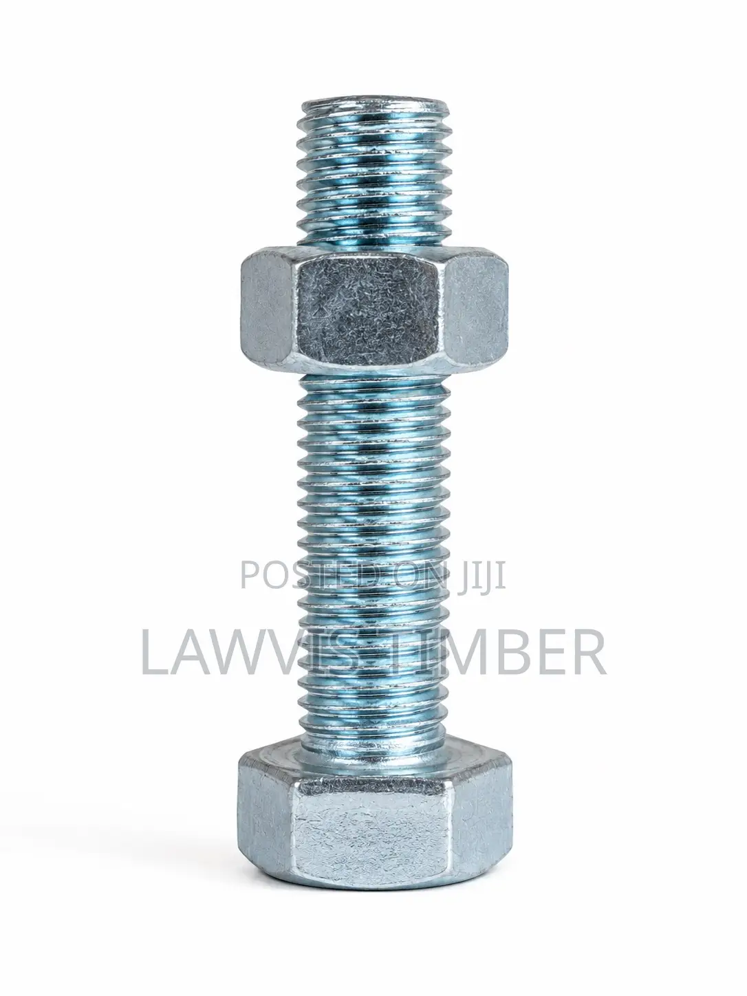 Hex Bolt With Nut | High-Strength Steel | Zinc Plated