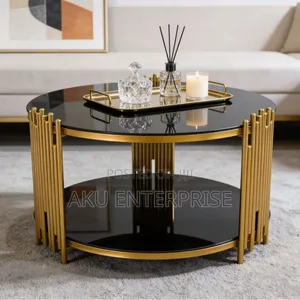 Italian Light Luxury Tempered Glass Center Table Coffee Table