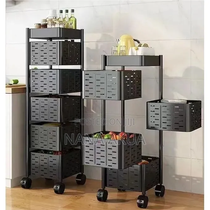 5 Tiers Square Kitchen Storage Basket