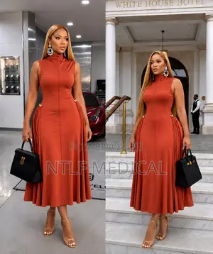 Classy Ladies Dress (Available in White, Black and Reddish Brown)