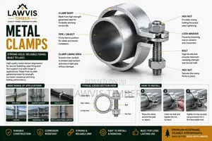 Heavy-Duty Metal Pipe Clamp