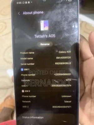 Samsung Galaxy A05 64 GB White