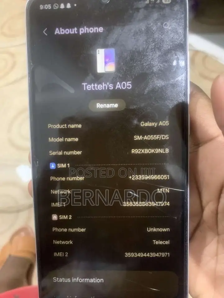Samsung Galaxy A05 64 GB White