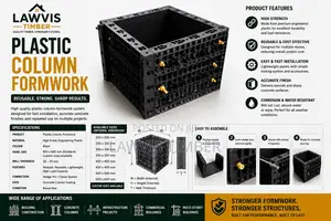 Reusable Plastic Column Formwork | Modular Concrete Column Mould