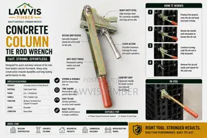 Concrete Column Tie Rod Wrench Formwork Wrench Heavy-Duty Steel Tool