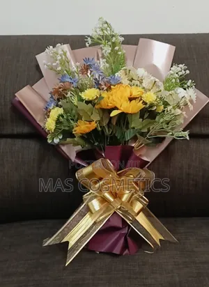 Artificial Red Flower Bouquet