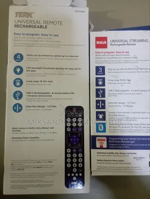 Rechargeable Universal Remote for All Appliances
