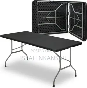 Black Plastic Folding Table