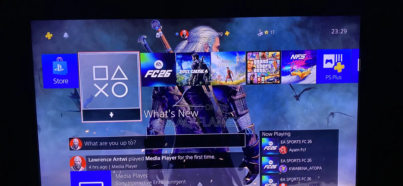 Ps4 Slim With Gta V, Eafc26, Just Cause 4, Assassin’s Creed and Others