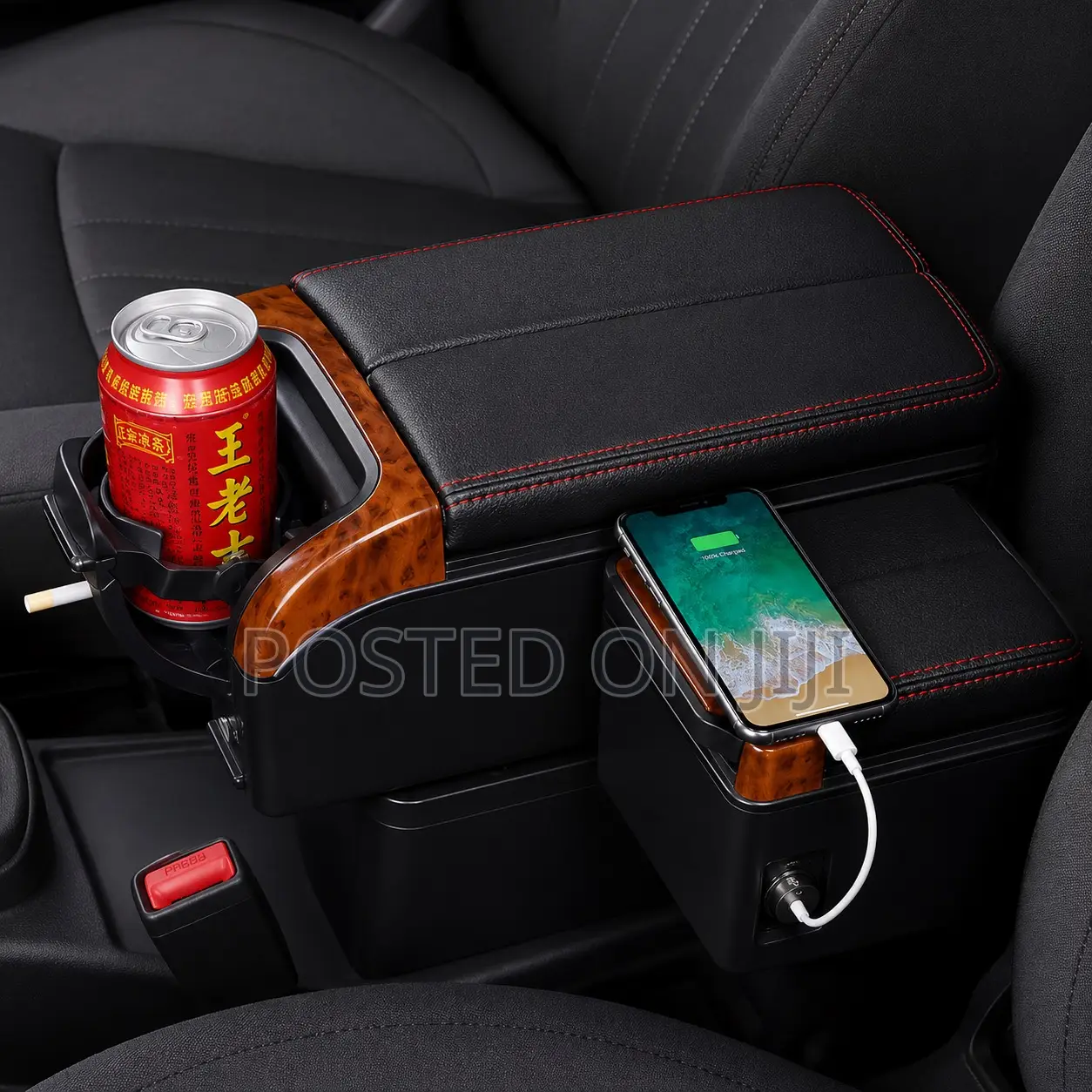 Complete Universal Armrest Case Console for All Cars With No Armrest.