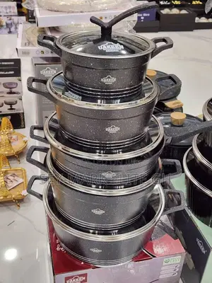 5 Set Uakeen Granite Nonstick Cookware