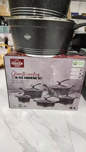 5 Set Uakeen Granite Nonstick Cookware