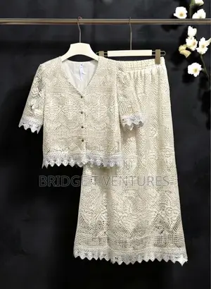 Ivory Crochet Lace Co-Ord Set