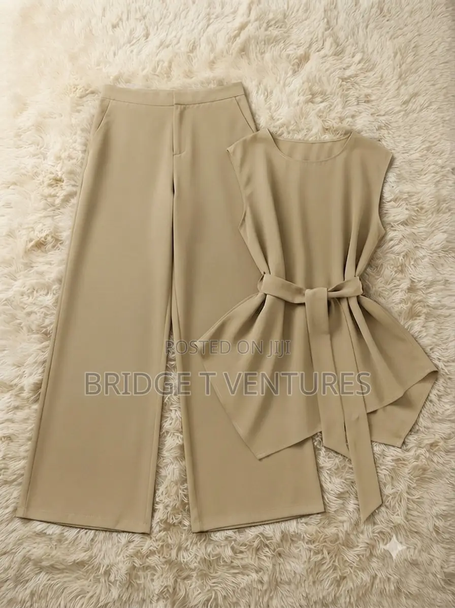 Minimalist Tie-Waist Co-Ord Set