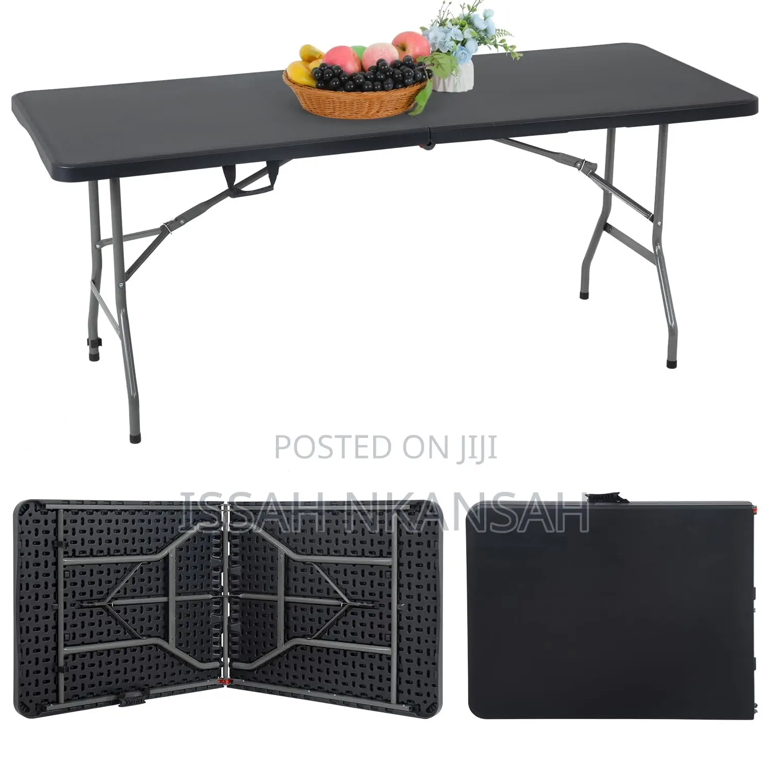 Black Folding Table and Chairs