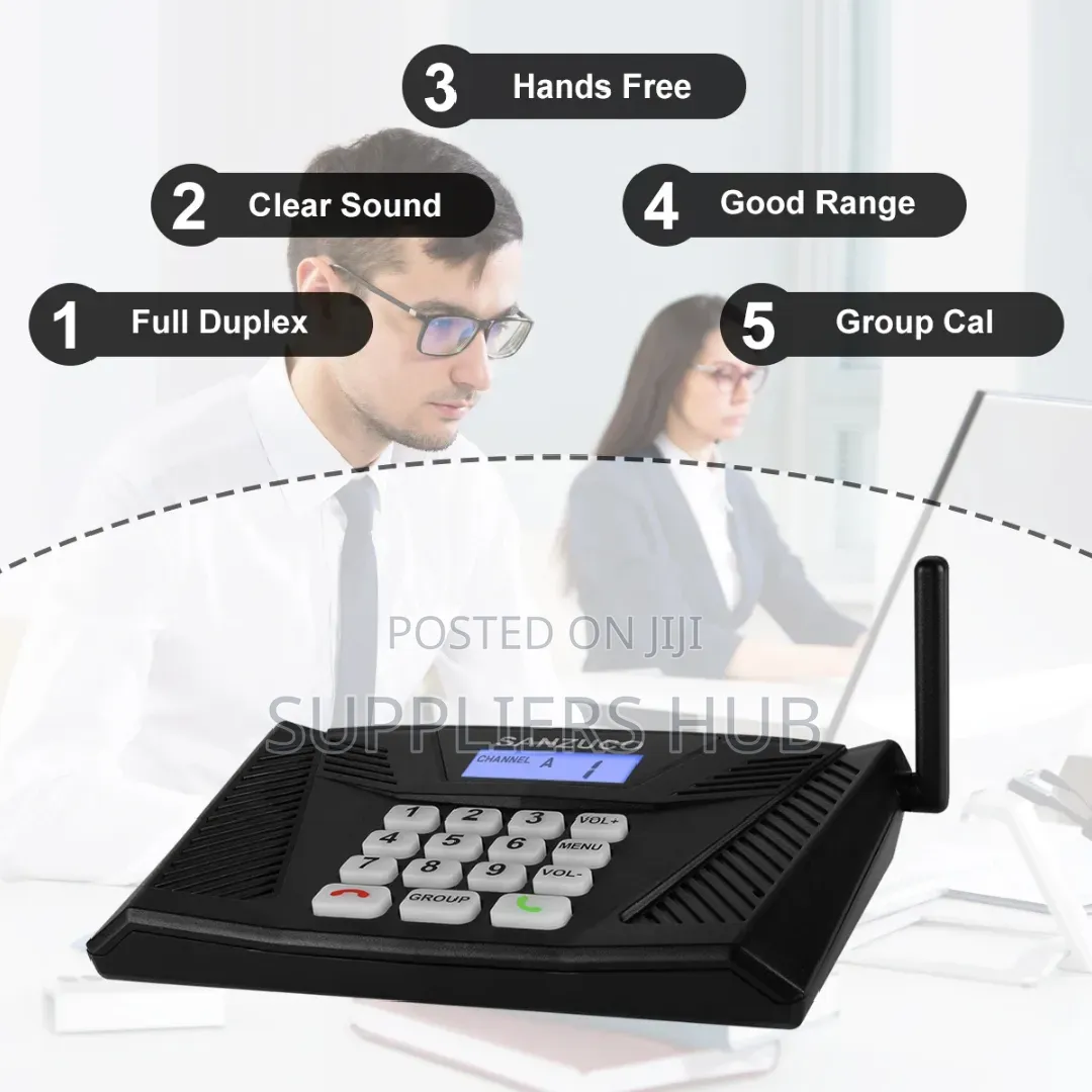 4pack Full-Duplex Wireless Intercom System for Home/Hotels/Offices