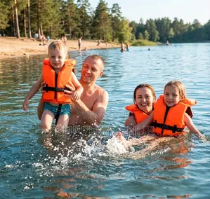 Safety Life Jacket/Swimming Vest With Adjustable Front Strap