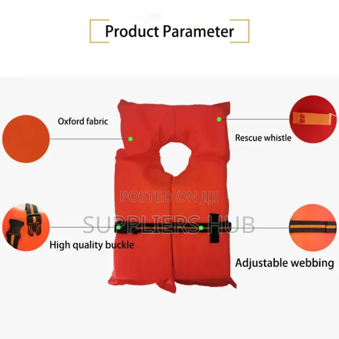 Safety Life Jacket/Swimming Vest With Adjustable Front Strap