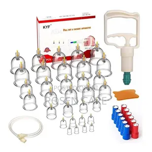 32 Pieces Vacuum Cups Suction Cupping Set Hijama Gua Sha Tool Massager