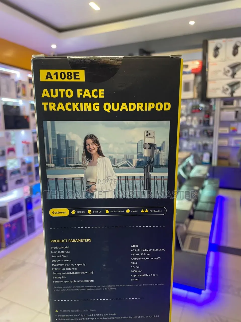 A108e Auto Face Tracking Quadripod