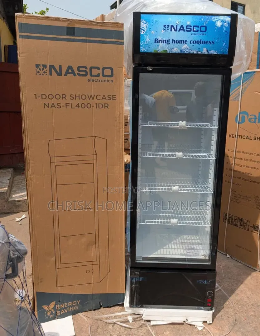 NASCO NAS-FL400-1DR Display Fridge 358 Litres | 1 Door | Black