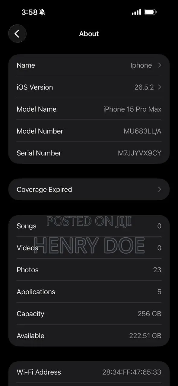 Apple iPhone 15 Pro Max 256 GB Gray