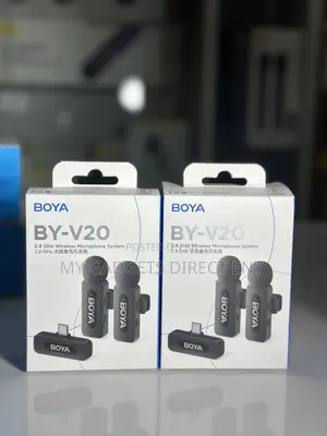 BOYA BY-V20 Dual Wireless USB-C Microphone – Noise Cancelling 50m