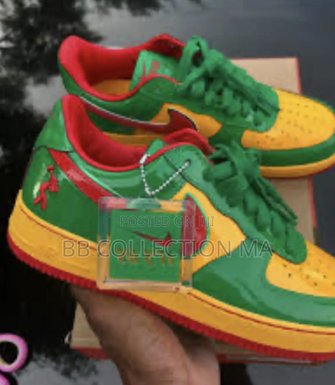 Nike Air Force 1 "Rasta" Green Yellow Red