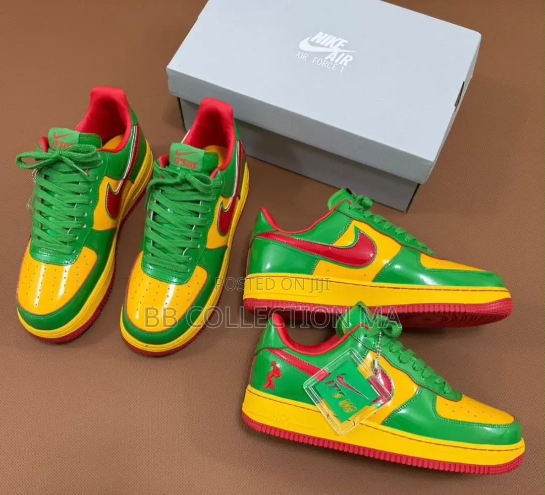 Nike Air Force 1 "Rasta" Green Yellow Red