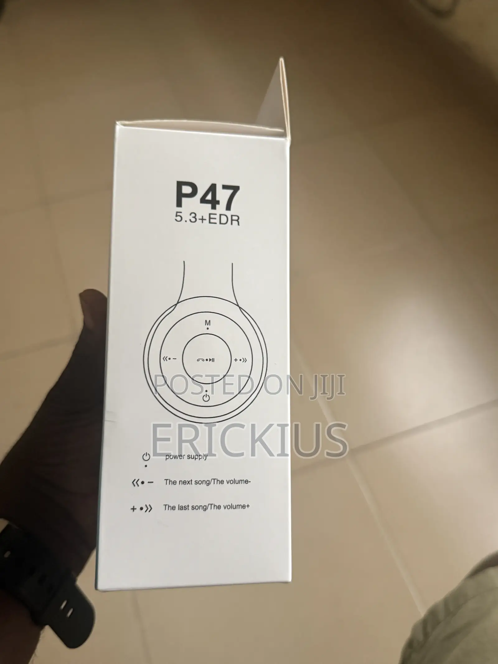 P47 Rechargeable Bluetooth Headphone Bass