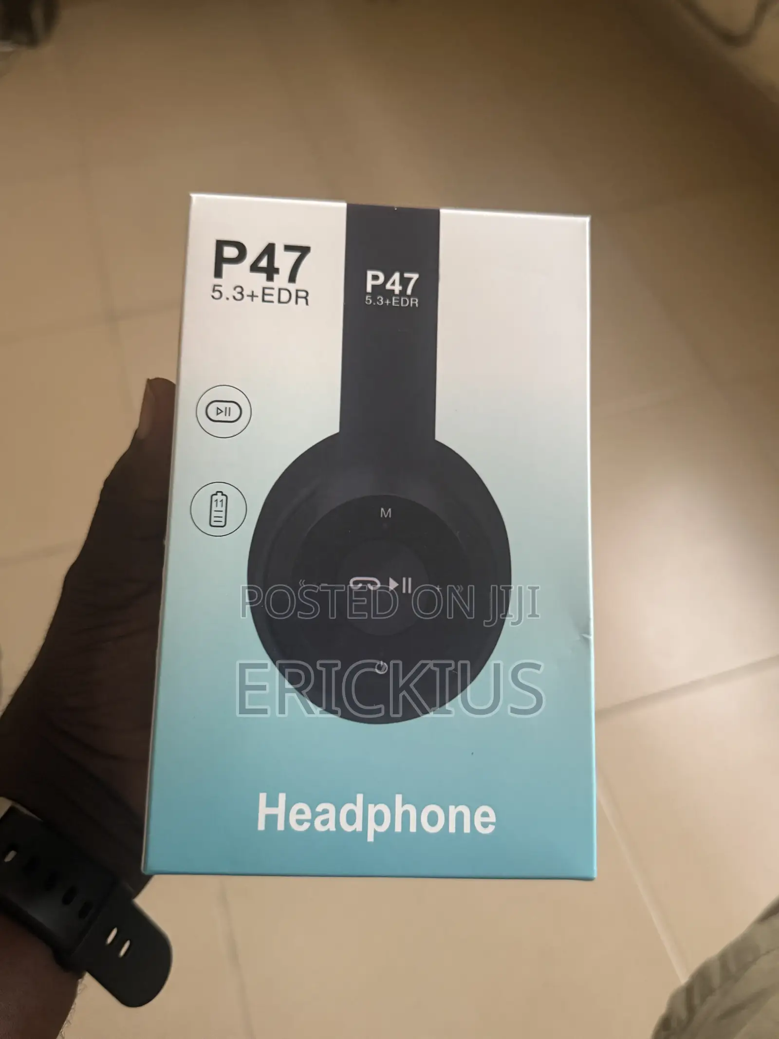 P47 Rechargeable Bluetooth Headphone Bass