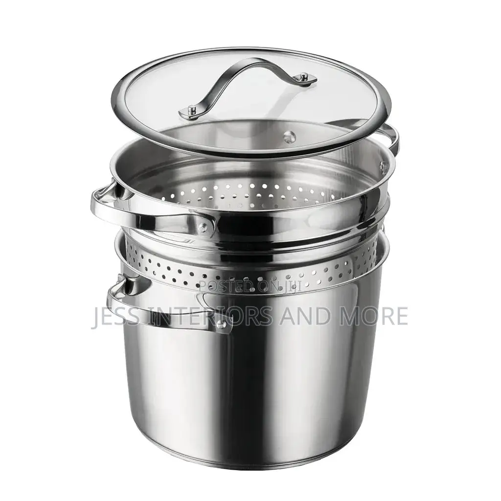 Tramontina Stainless Steel Tri-Ply Base With Pasta Pot