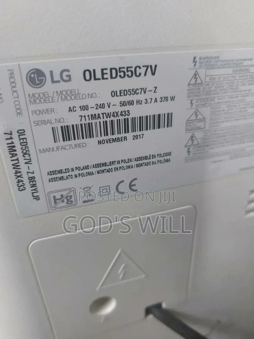 European Standard LG Oled 55c7 – Straight From Europe!