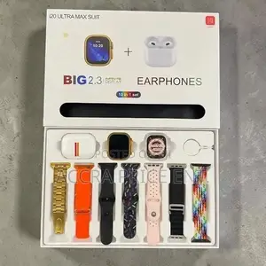 Hi- Watch I20 Ultra Max Suit Smartwatch 10 in 1 Set+ Earbud (383739)