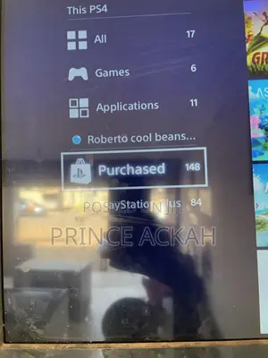 PlayStation 4 With 148 Games in the Library + 4 Controllers