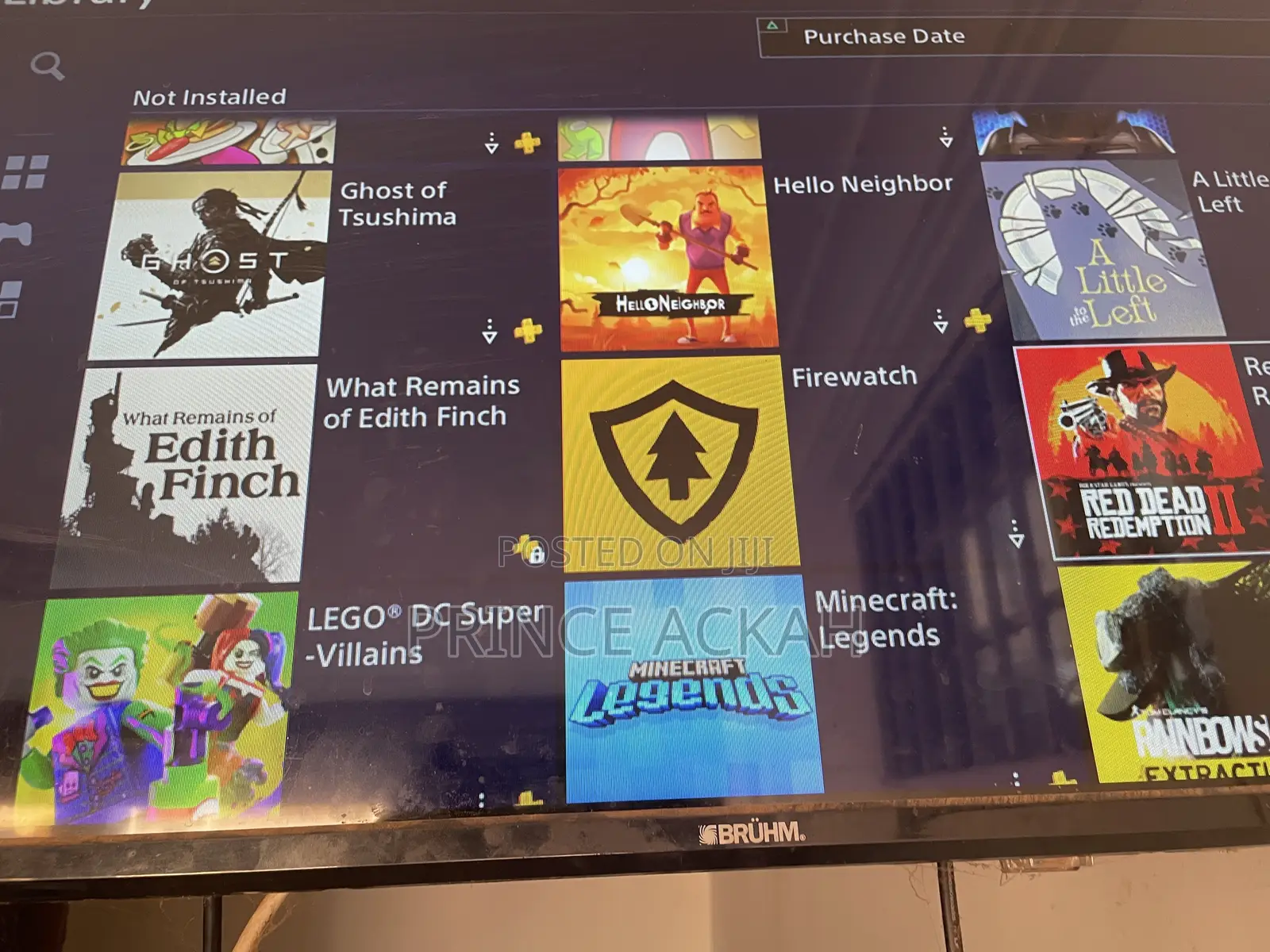 PlayStation 4 With 148 Games in the Library + 4 Controllers