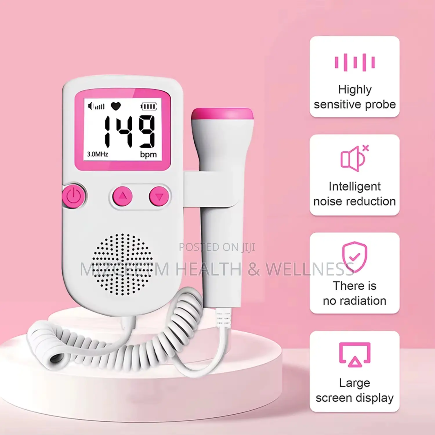 Fetal Doppler With Couplant/ Ultrasound Coupling Gel