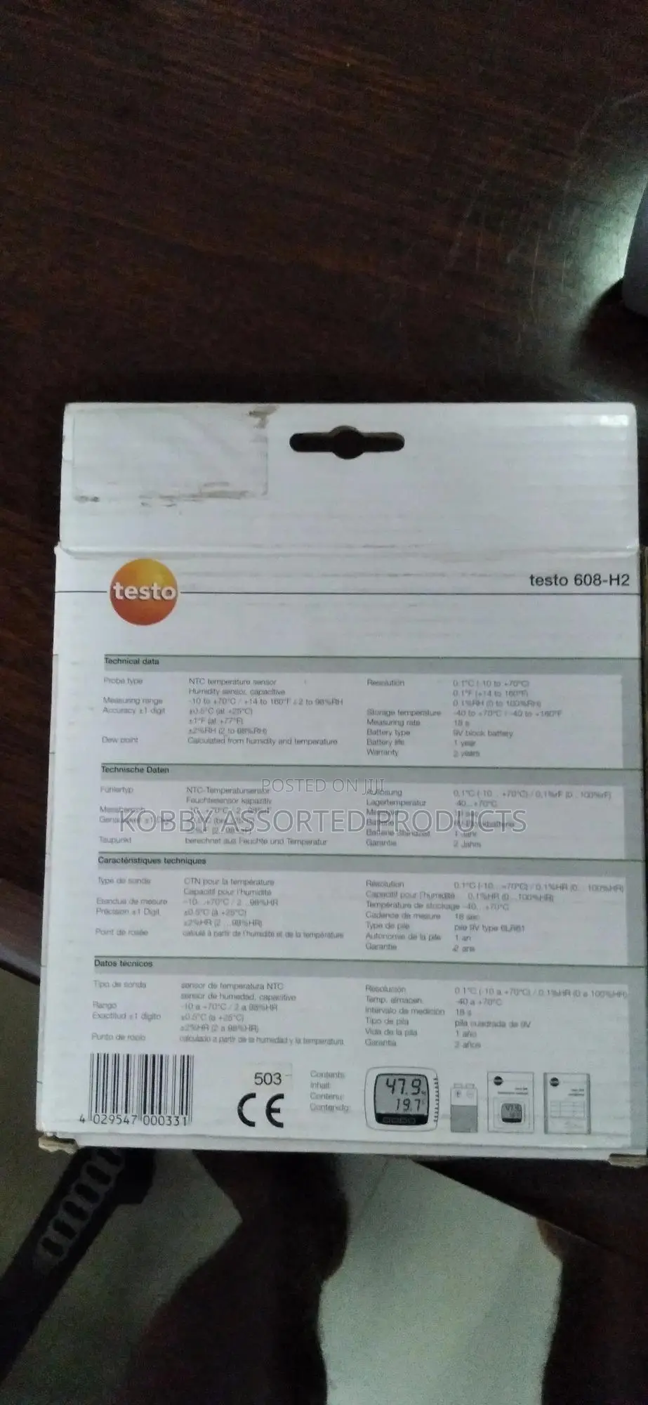 Testo 608-H1 - Thermohygrometer
