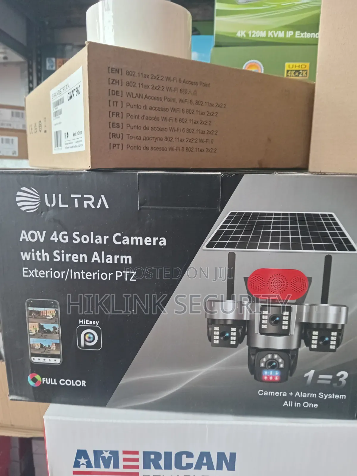 Ultra Aov 4G Solar Camera With Siren Alaram