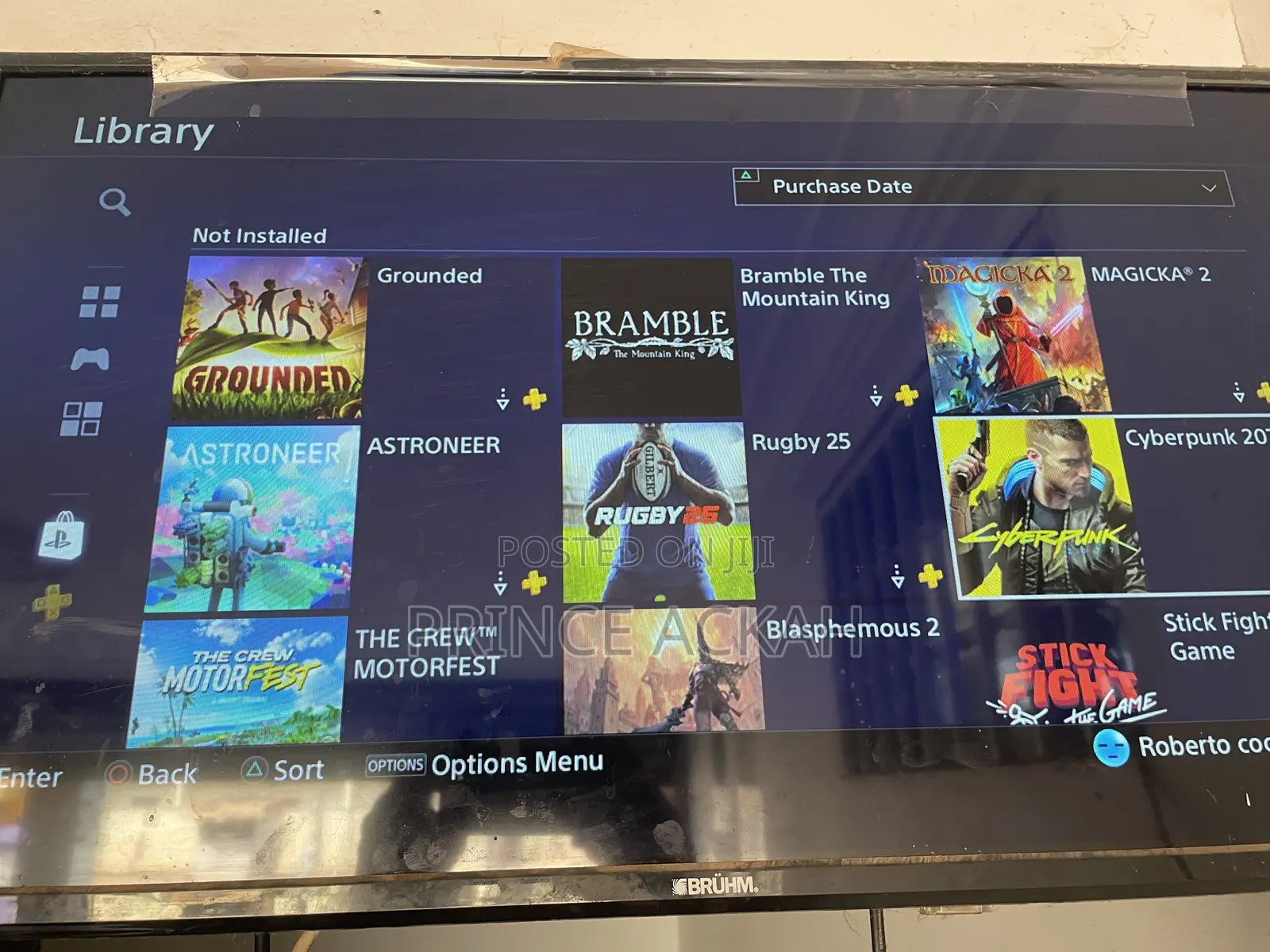 PlayStation 4 With 148 Games in the Library + 4 Controllers
